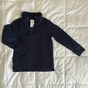 Navy Crew Cuts Quarter-Zip Pullover